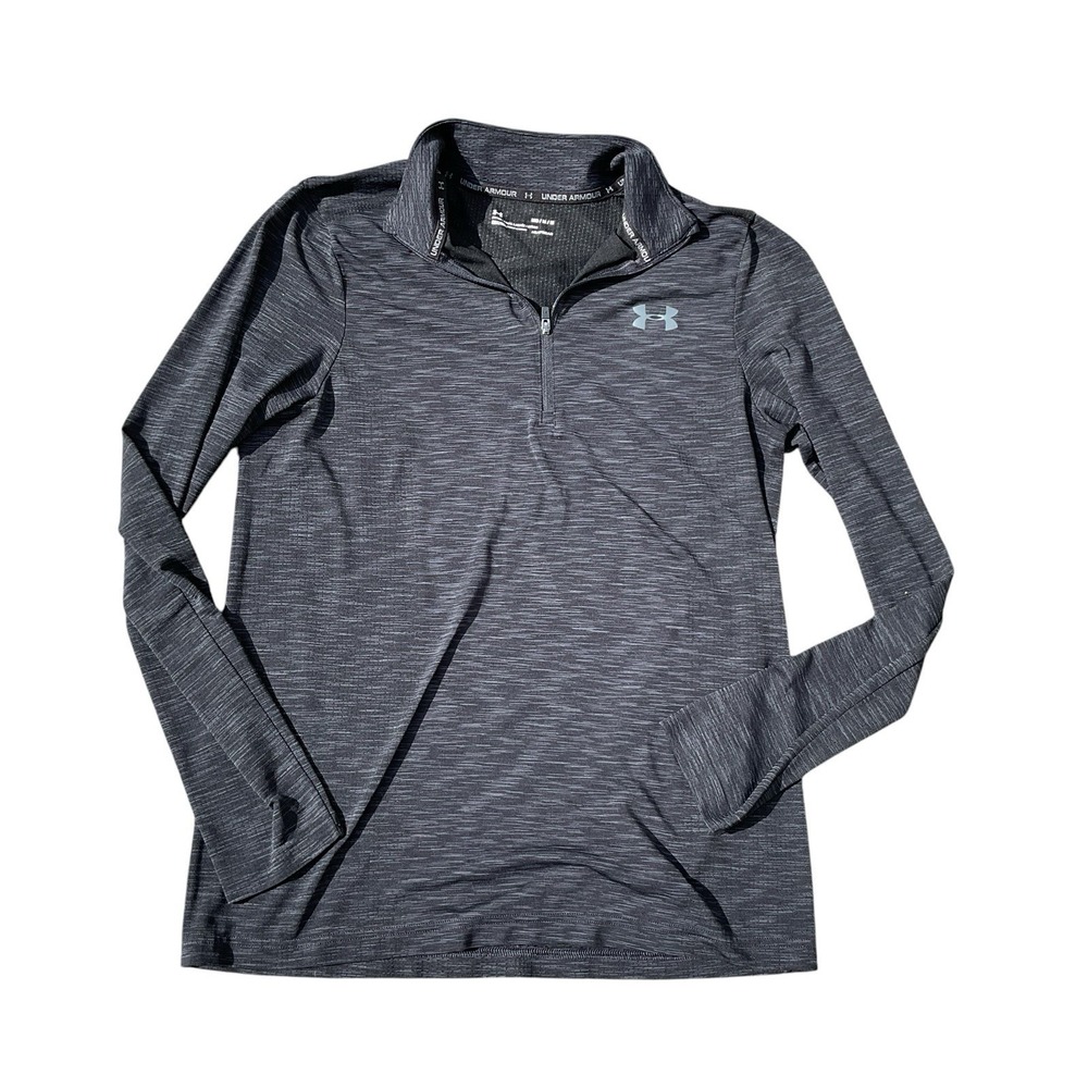 Under‎ Armour Pullover Womens Medium Threadborne HeatGear Half Zip Athletic Top